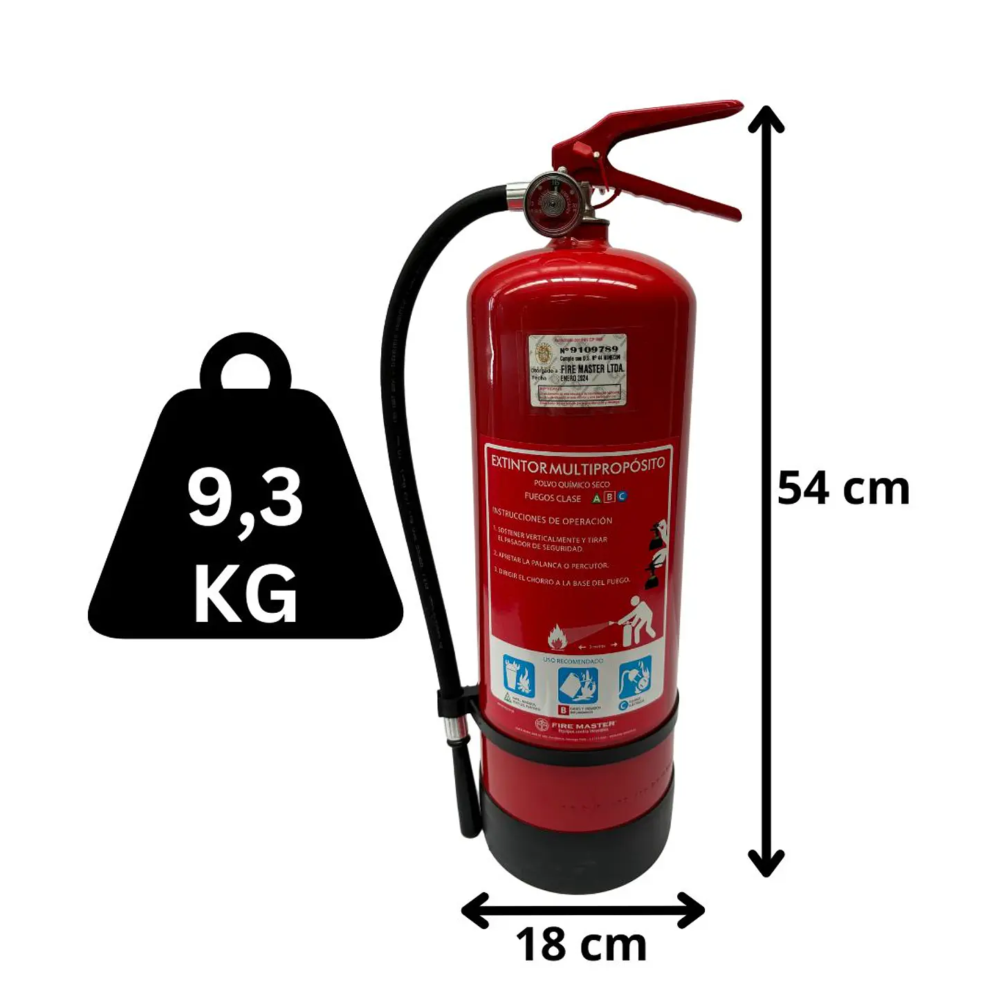 Extintor 6 Kg P.Q.S. DESPACHO GRATIS A TODO CHILE!!! 2