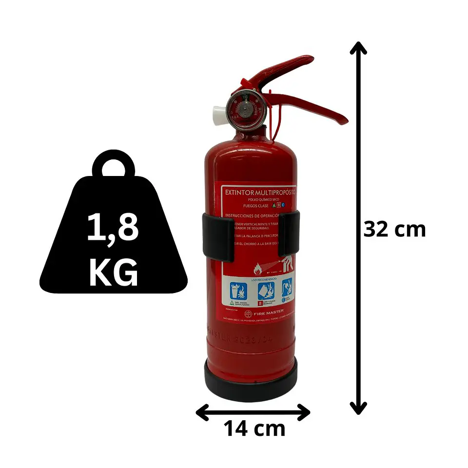 Extintor Vehículos livianos 1 Kg - Envío a todo Chile!!! 2