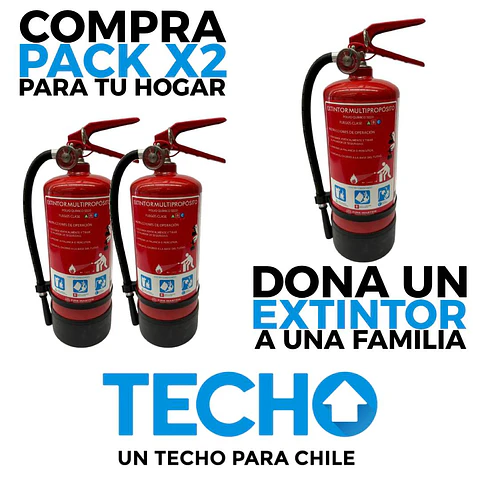 Compra PACK X2 para tu hogar y dona OTRO a una familia de Techo-Chile