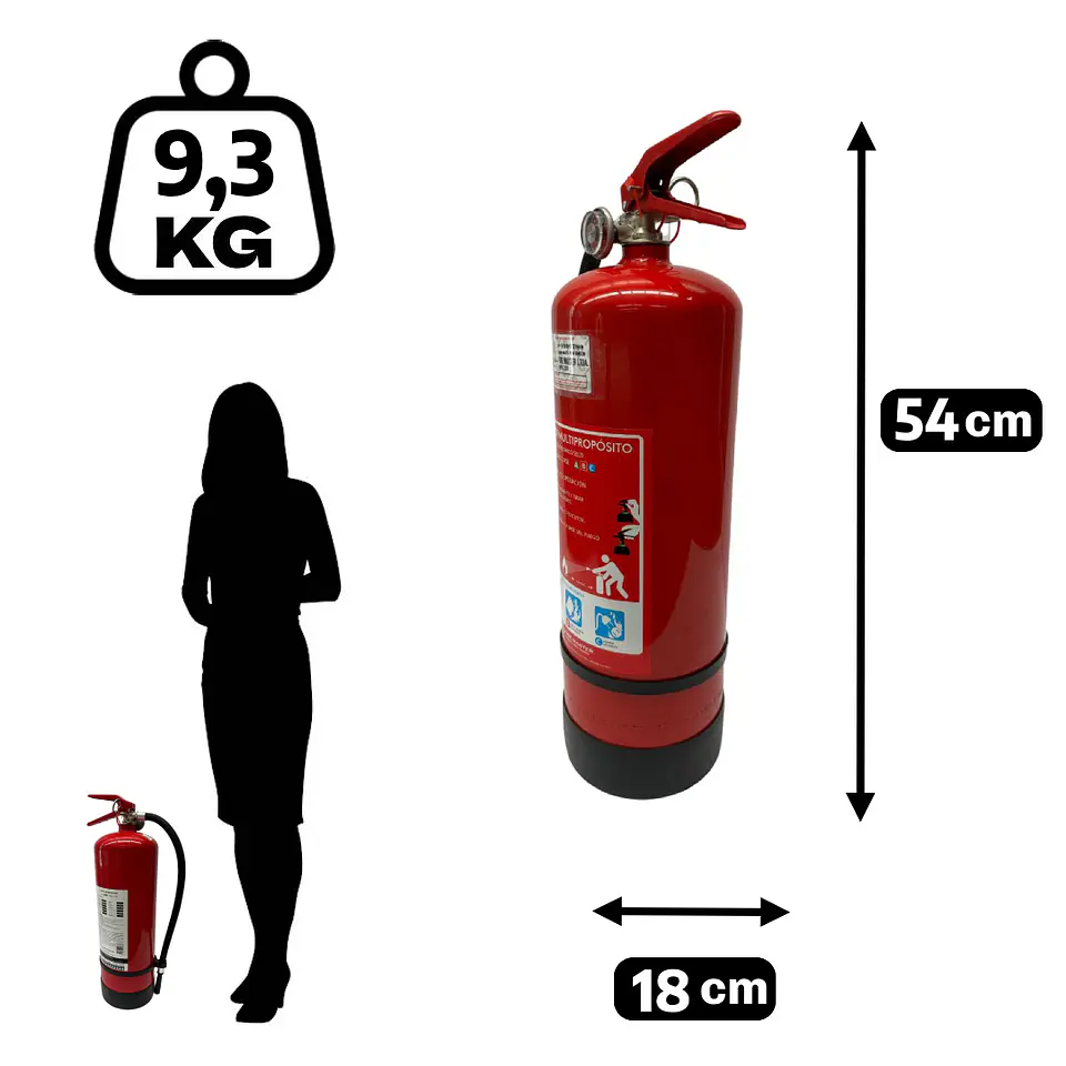 Pack 2 Extintores de 6 kgs P.Q.S. DESPACHO GRATIS A TODO CHILE!!!  2