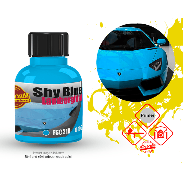 Sky Blue Lamborghini