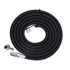 Airbrush hose black with quick coupling 3m - G1/8 1