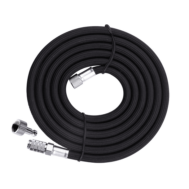 Airbrush hose black with quick coupling 3m - G1/8 1