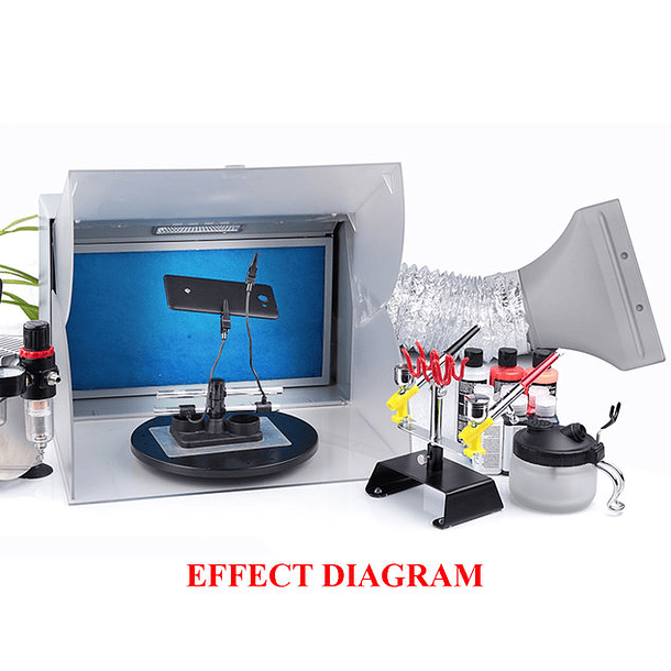 Airbrush Cabin For Spray Booth Box Airbrush Extraction System