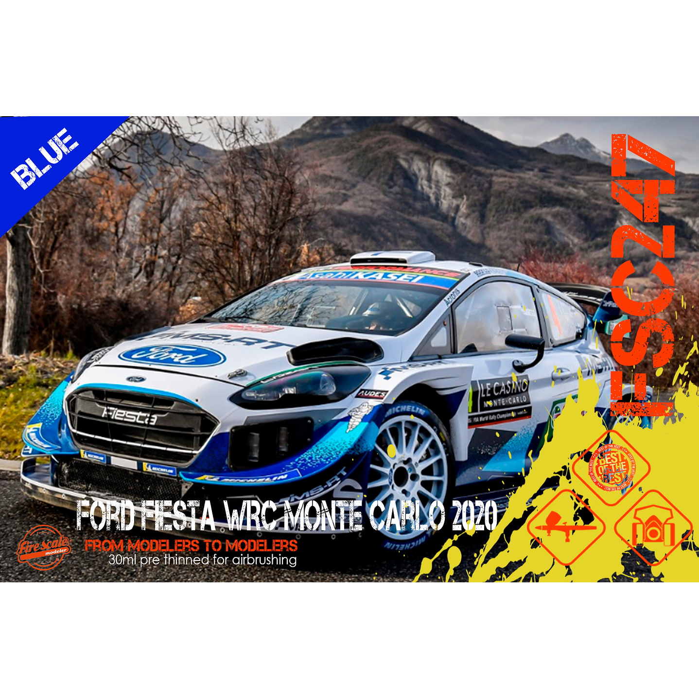 Ford Fiesta WRC Monte Carlo 2020 - Bleu 2