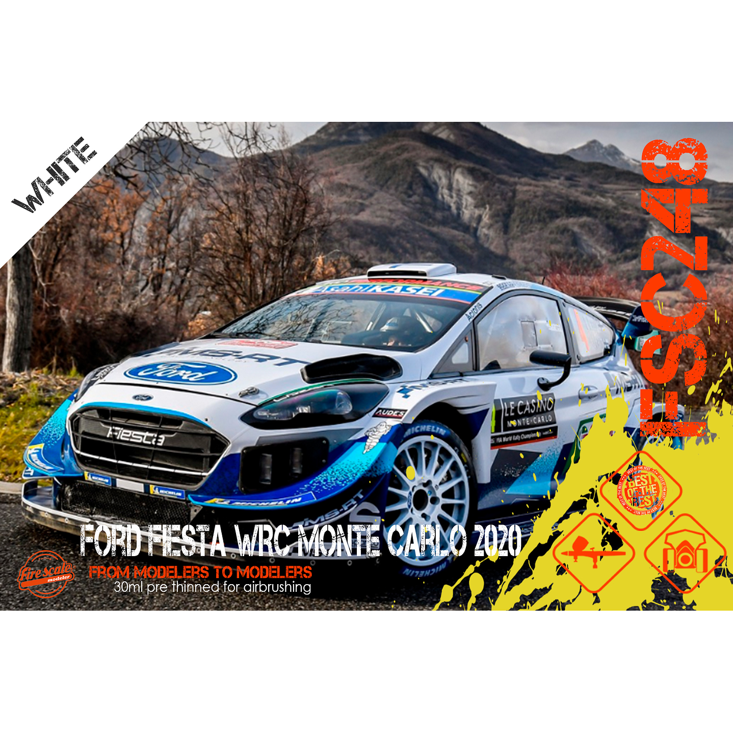 Ford Fiesta WRC Monte Carlo 2020 - White