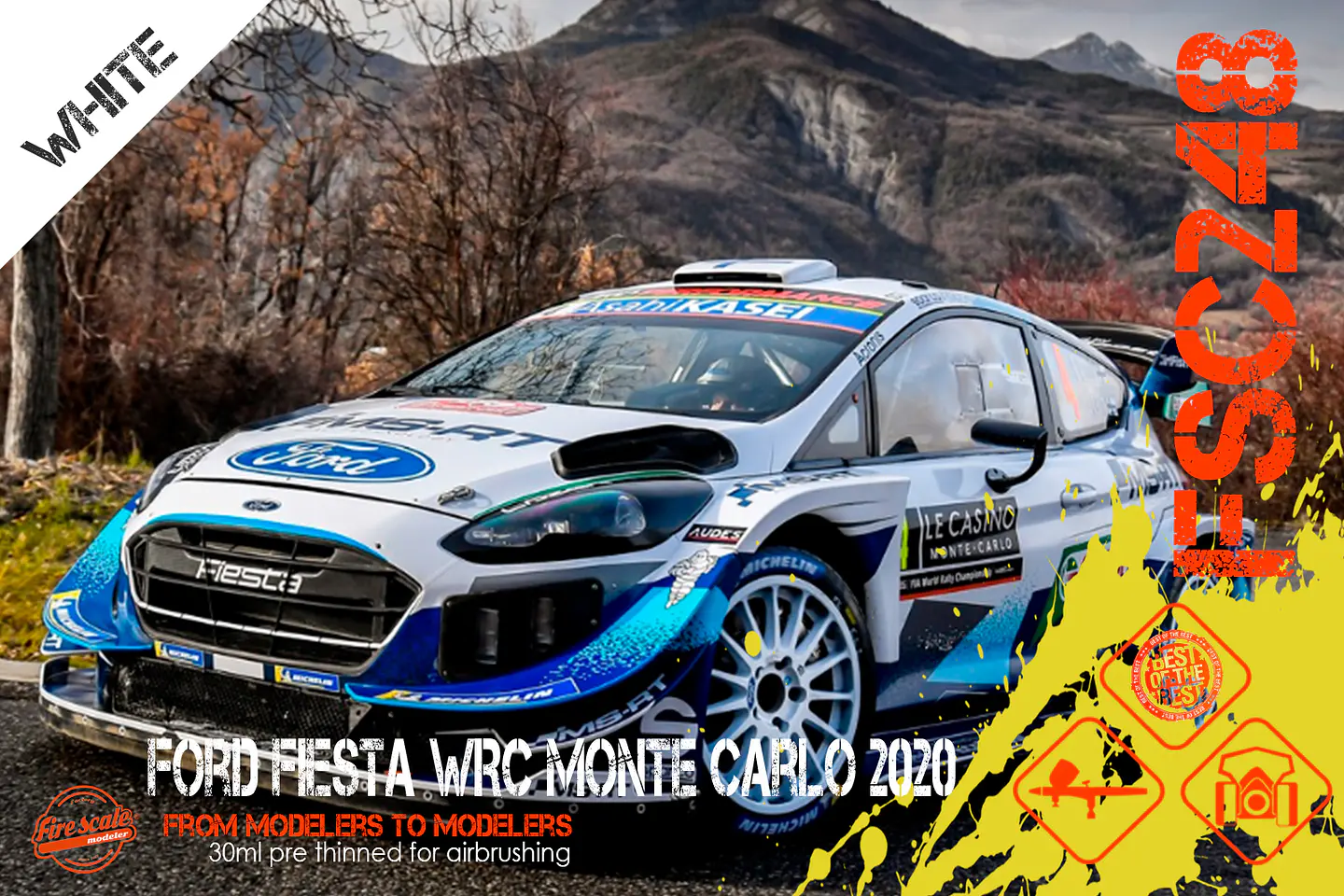 Ford Fiesta WRC Monte Carlo 2020 - Blanc 1