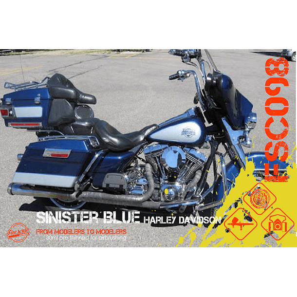 Sinister Blue Harley Davidson 2