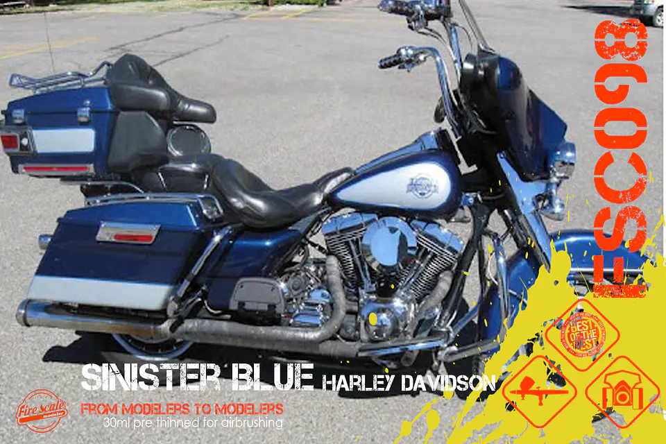 Sinister Blue Harley Davidson 2