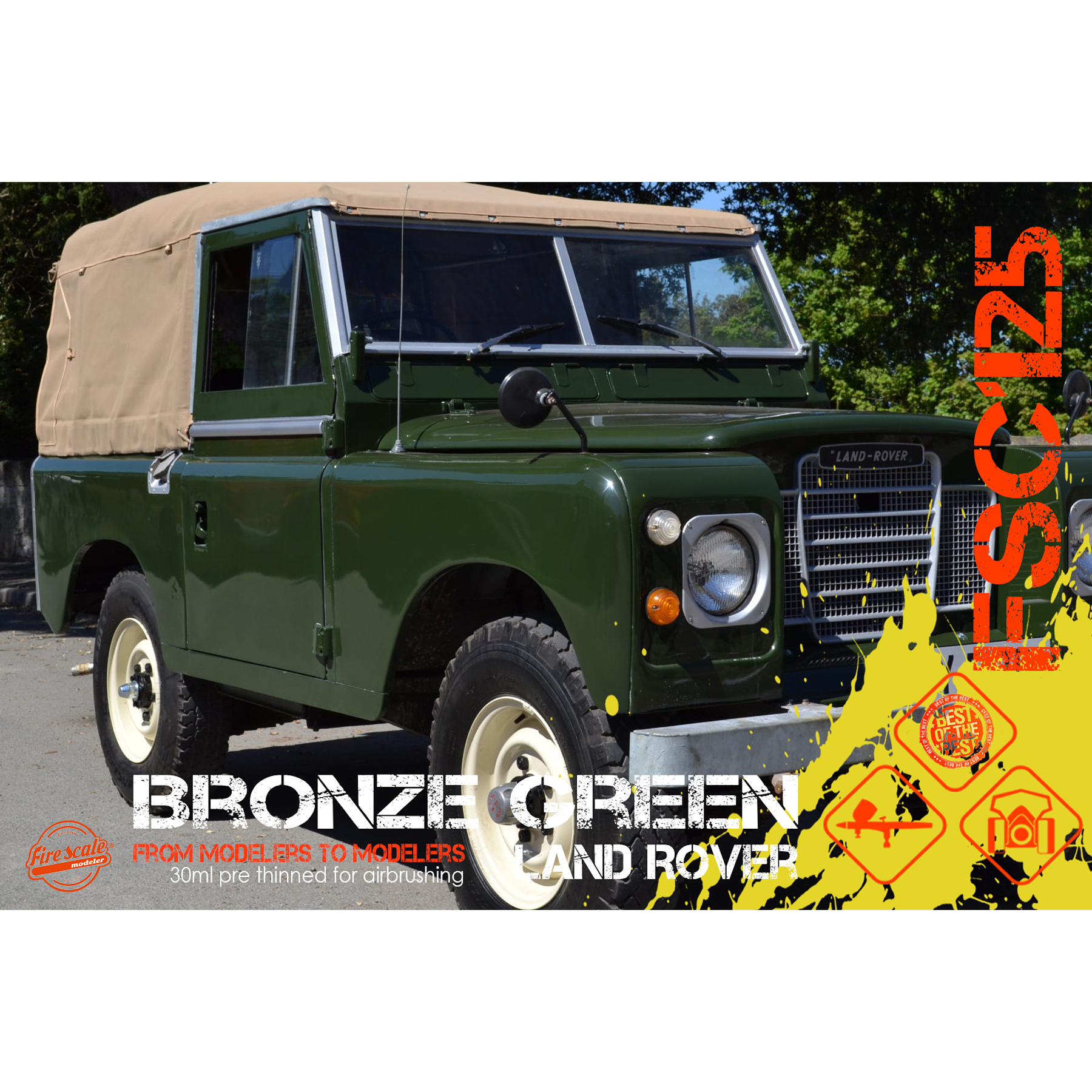 Bronze Green Land Rover