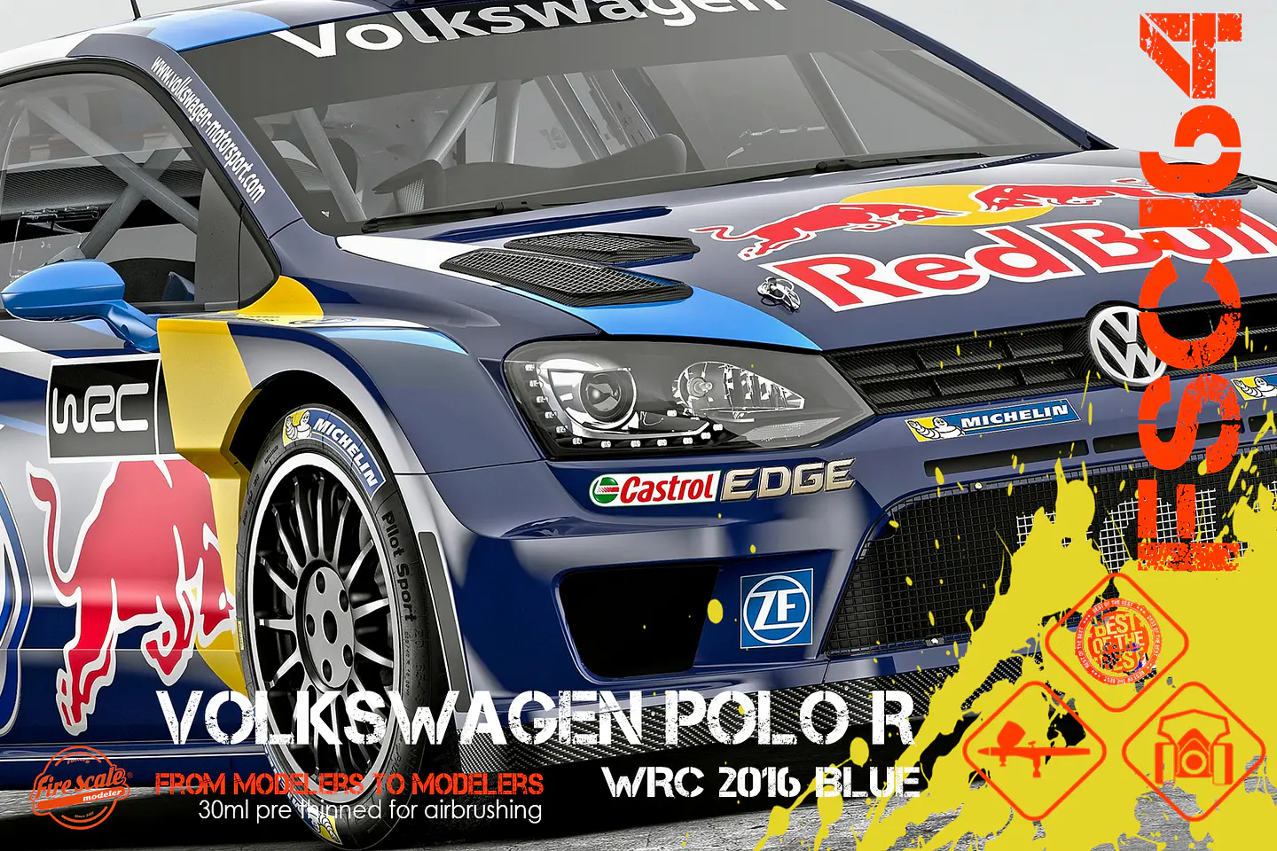 Dark Blue WRC Volkswagen Polo 3