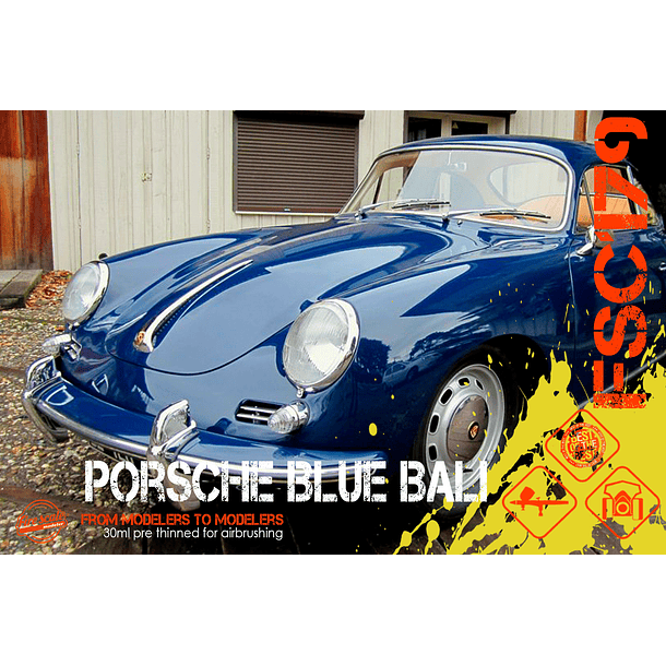Porsche bleue de Bali 2