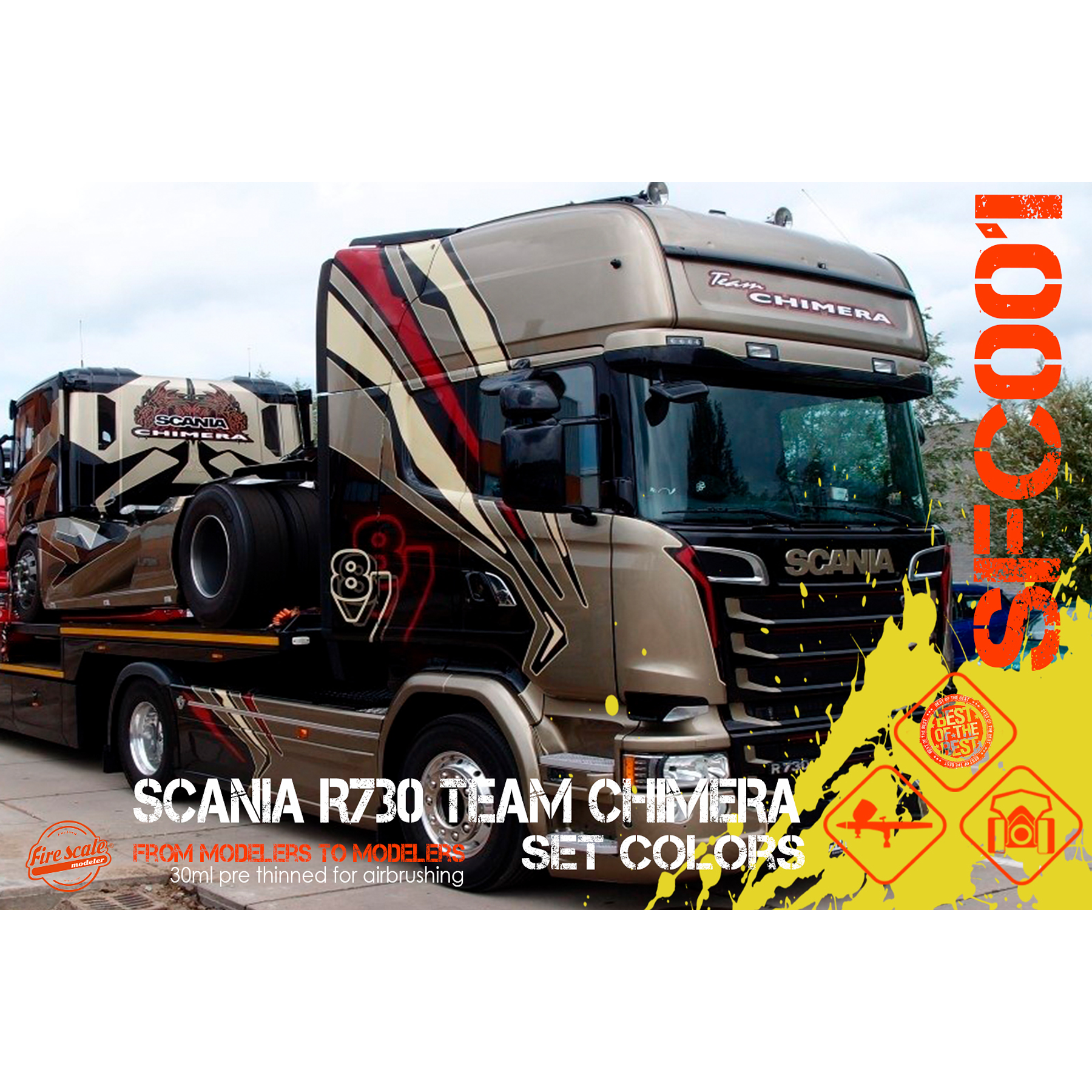 Scania R730 colors Set