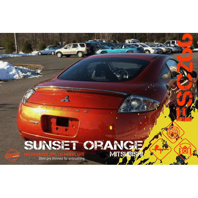 Sunset Orange Mitsubishi 1