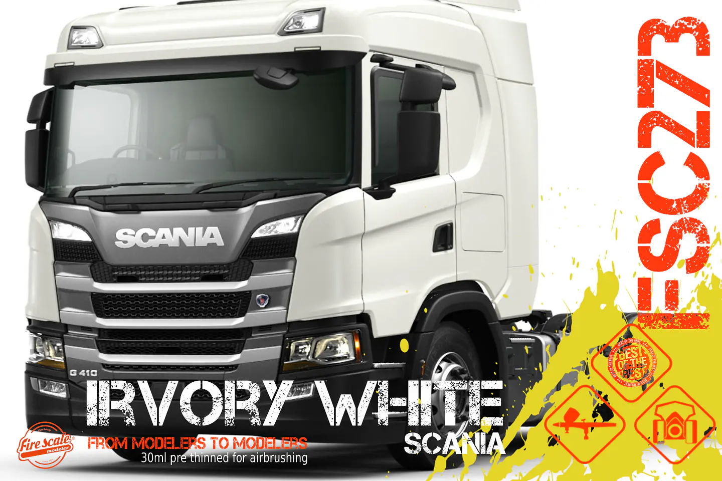 Irvory White Scania 1