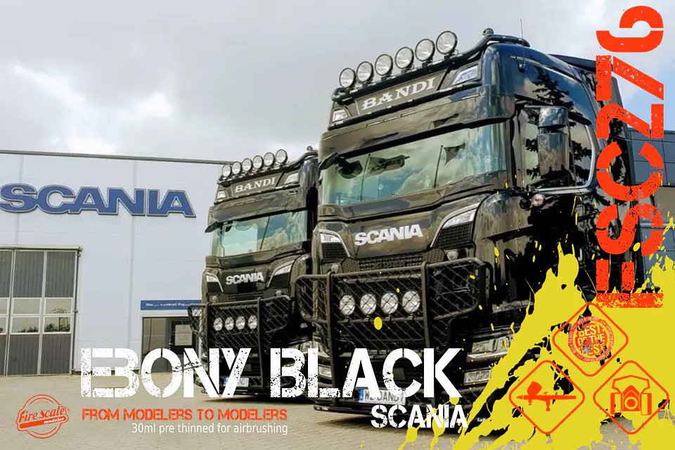Ebony Black Scania 1