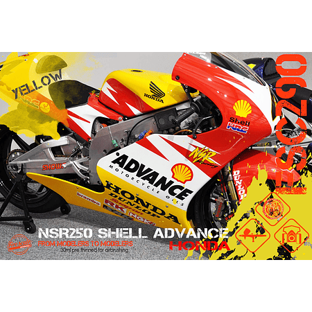 NSR 250 Shell Advance Honda - Jaune