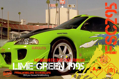 Lime Green 1995 - Mitsubishi Eclipse Fast Furious