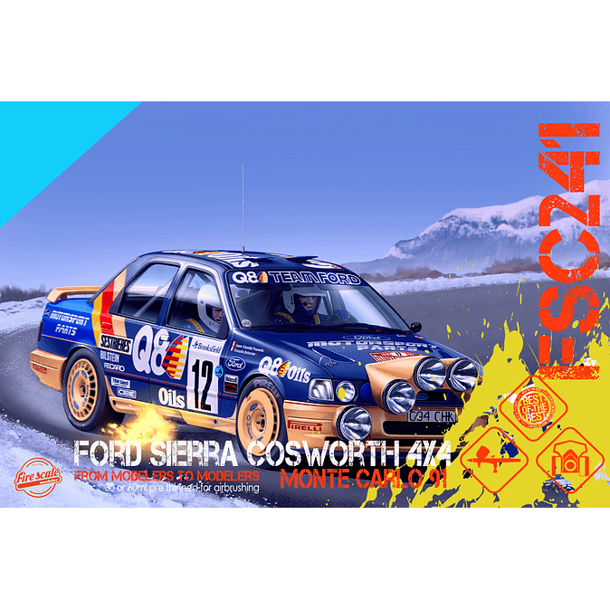 Ford Sierra Cosworth 4x4 Monte Carlo 91 - Light Blue 3