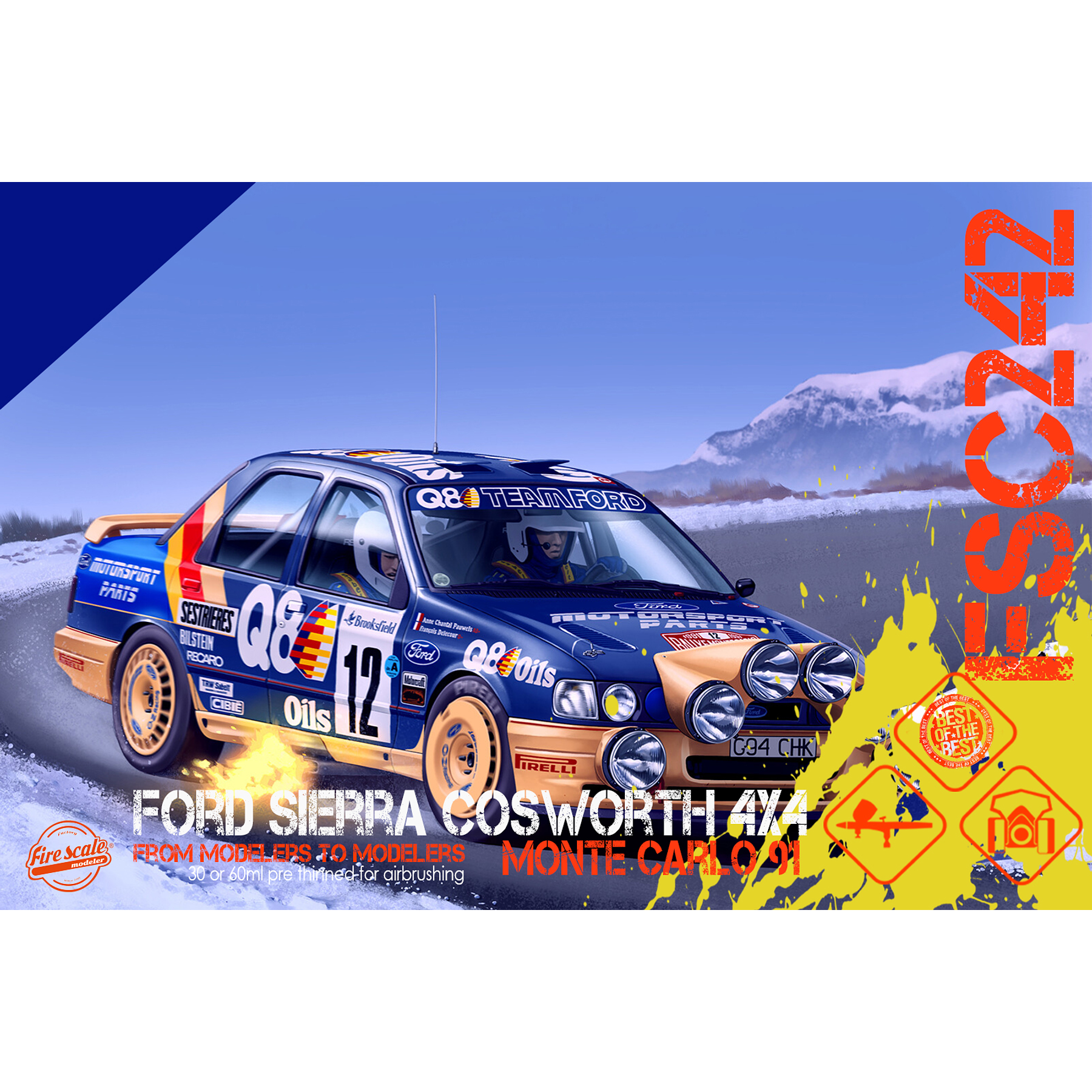 Ford Sierra Cosworth 4x4 Monte Carlo 91 - Blue