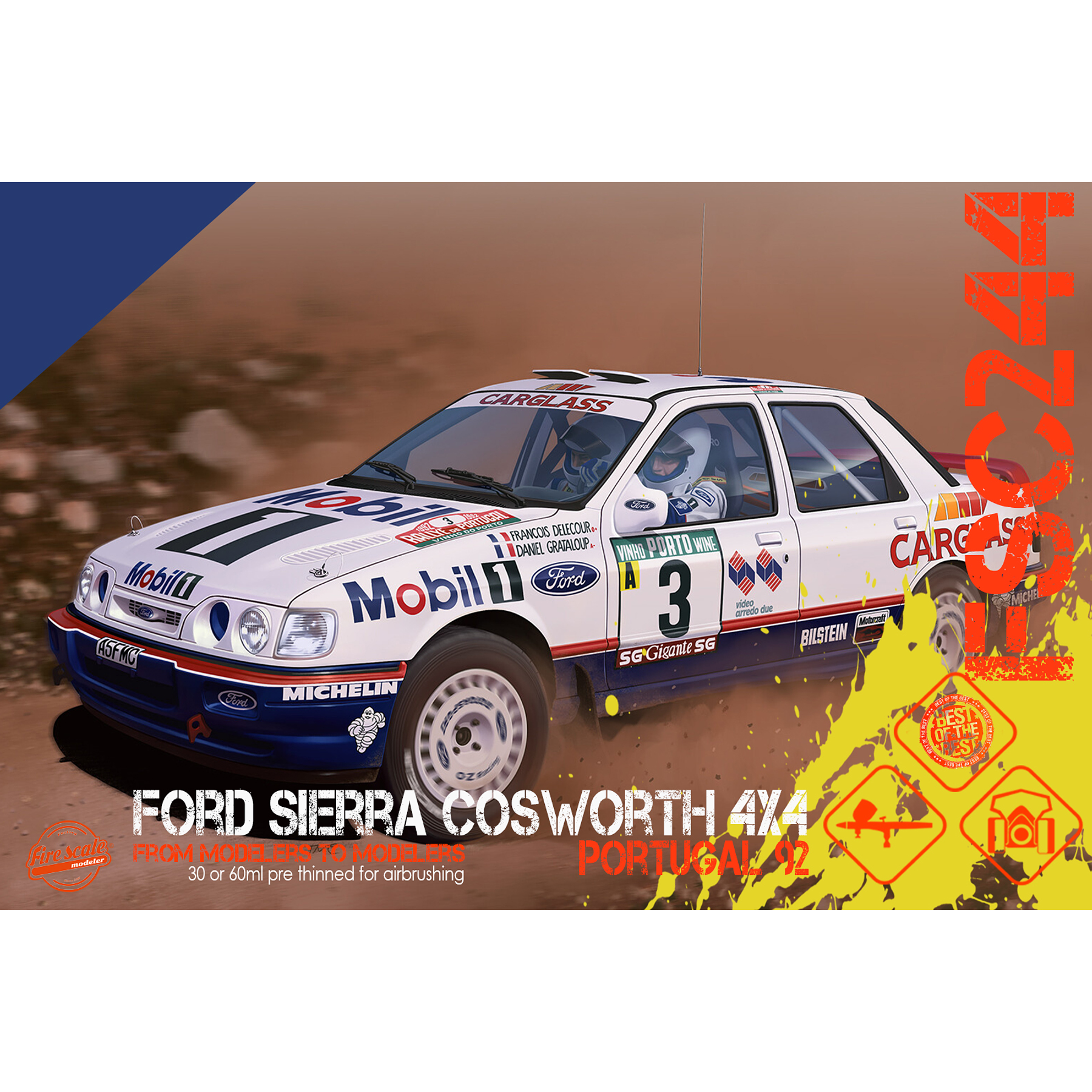 Ford Sierra Cosworth 4x4 Portugal 92 - Blue
