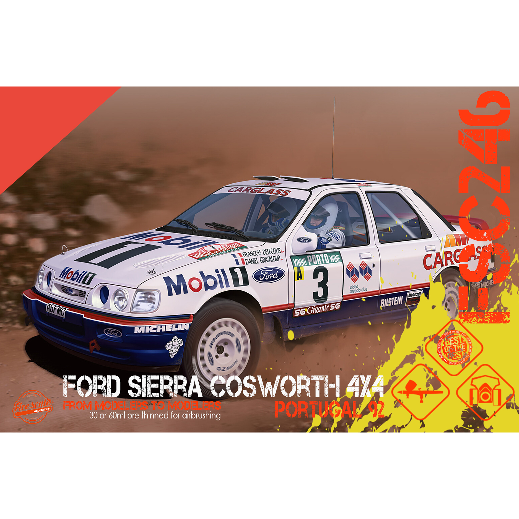 Ford Sierra Cosworth 4x4 Portugal 92 - Red