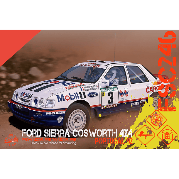 Ford Sierra Cosworth 4x4 Portugal 92 - Red 2