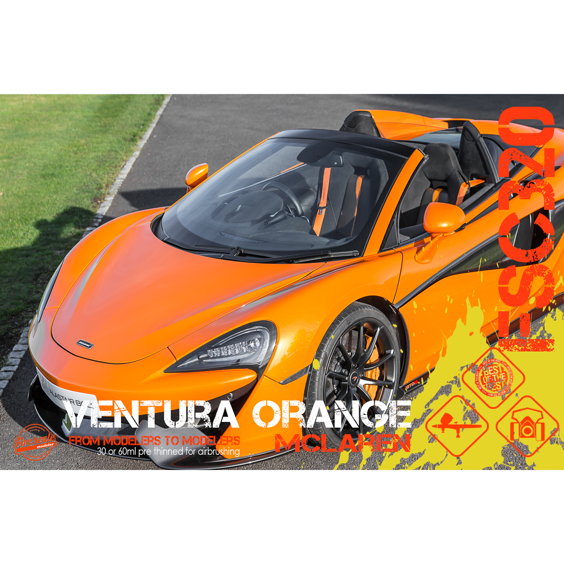 Mclaren Ventura Orange + Base Color