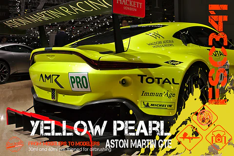 Aston Martin GTE Yellow Pearl + Base