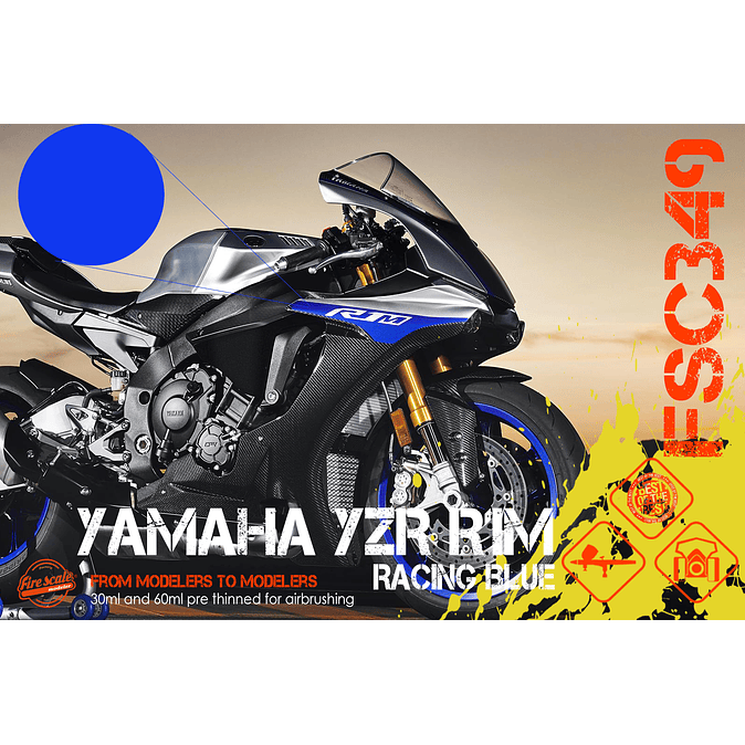 Yamaha YZR R1M Racing Blue 1