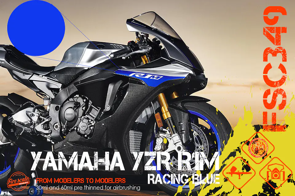 Yamaha YZR R1M Racing Blue 1