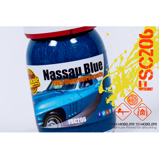 Nassau Blue Chervolet Corvette 2