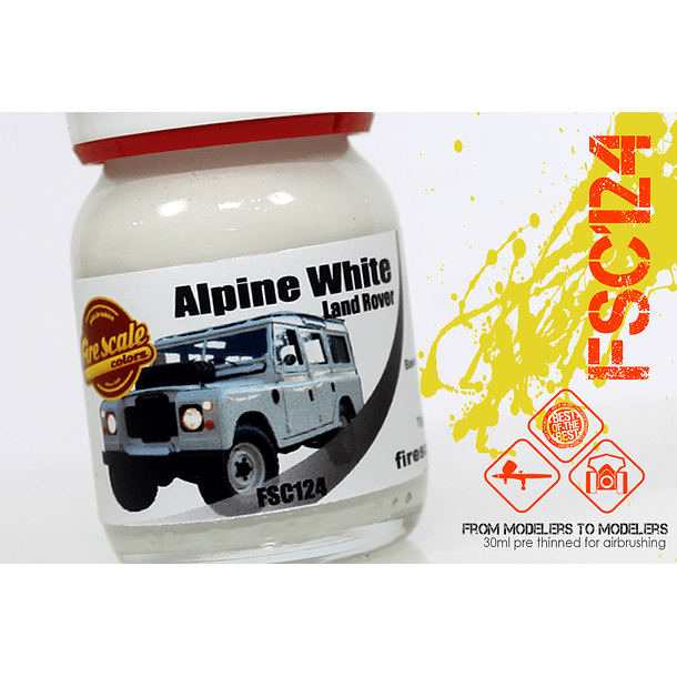 Alpine White Land Rover 1