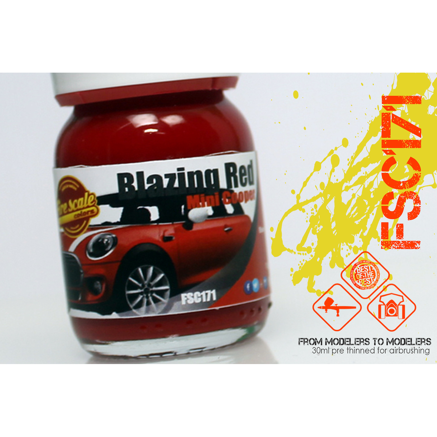 Blazing Red Mini Cooper