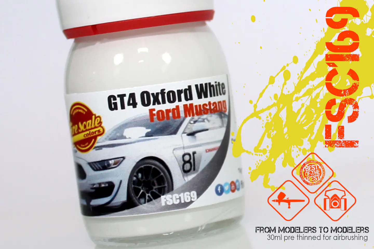 GT4 Oxford White Ford Mustang 2