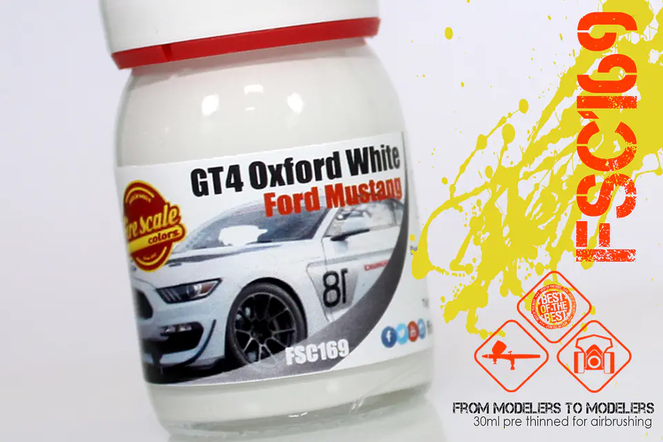 GT4 Oxford White Ford Mustang 2