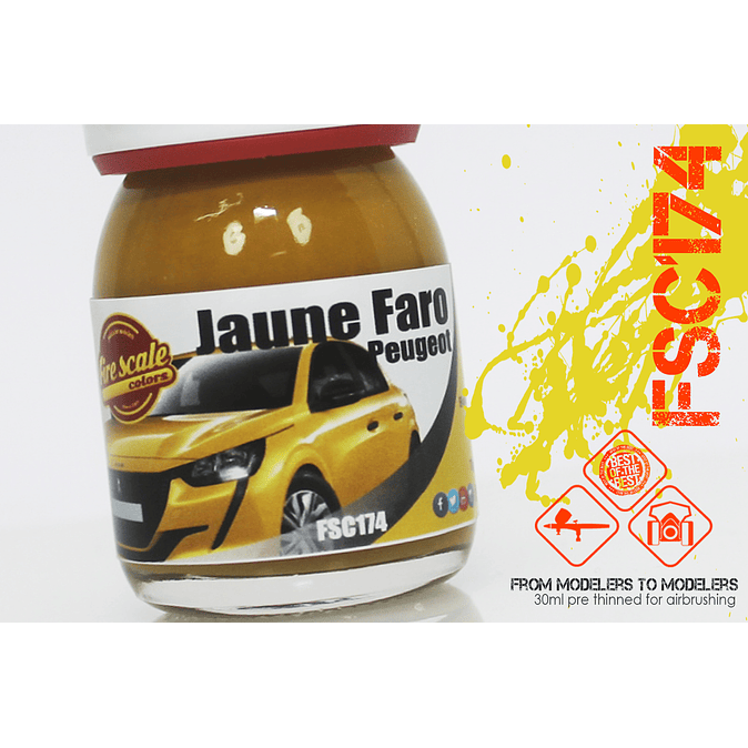 Jaune Faro Peugeot 1