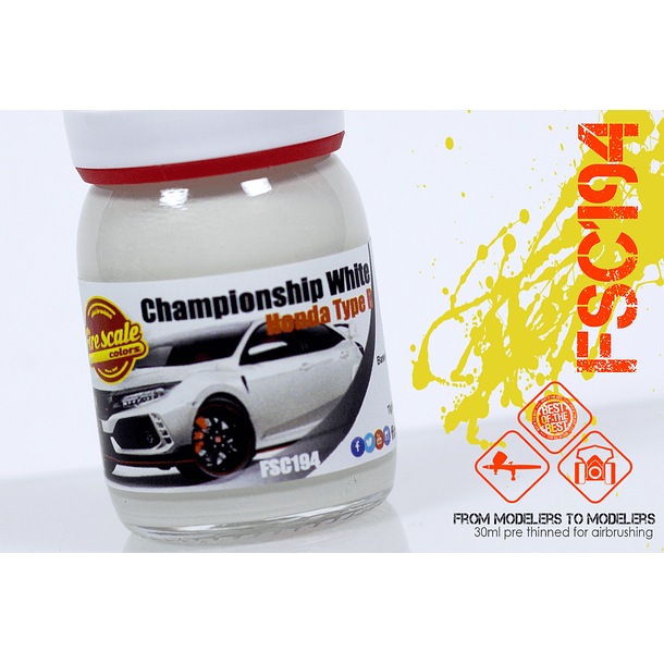 Championship White Honda Type R 2