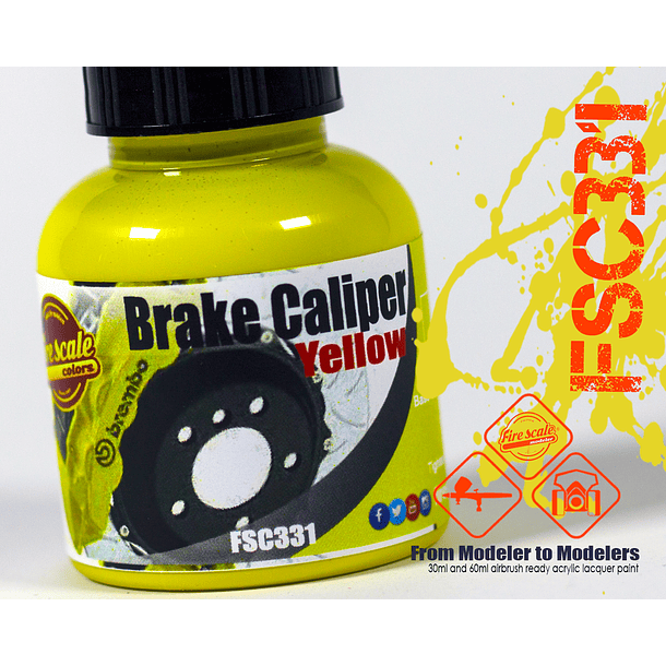Yellow Brake Caliper 1