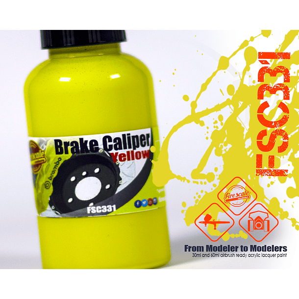 Yellow Brake Caliper 2