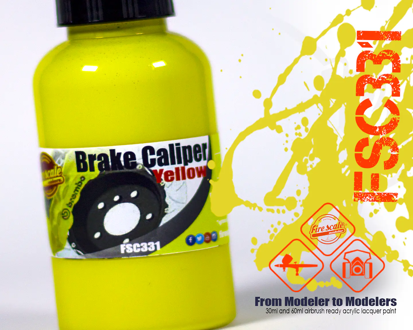 Yellow Brake Caliper 2