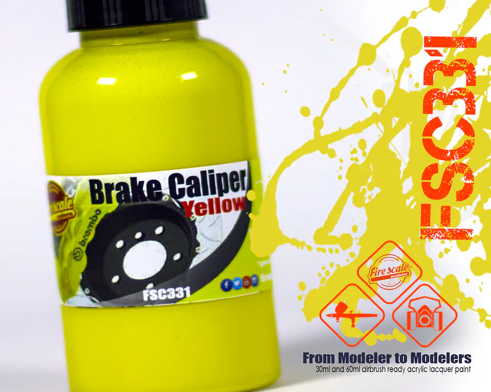 Yellow Brake Caliper 2