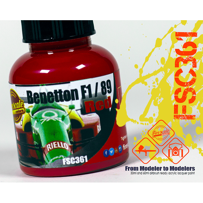 Benetton de F1 de 89 Red 1