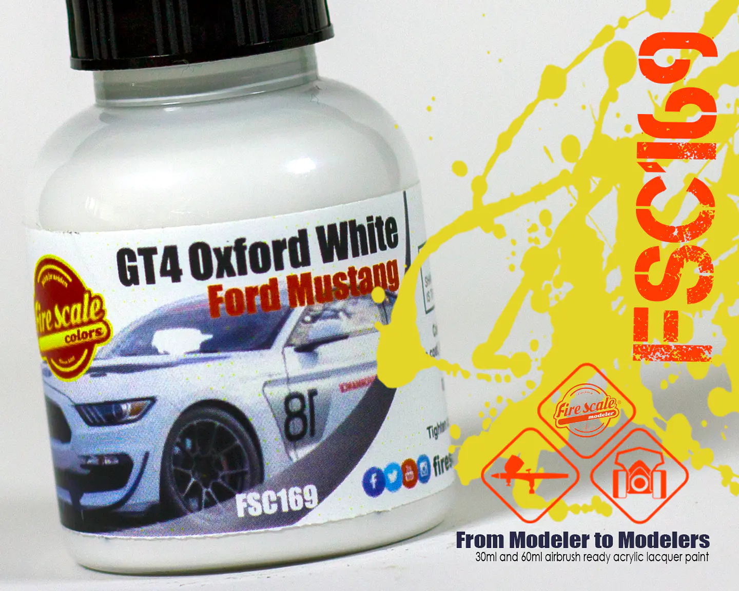 GT4 Oxford White Ford Mustang 1