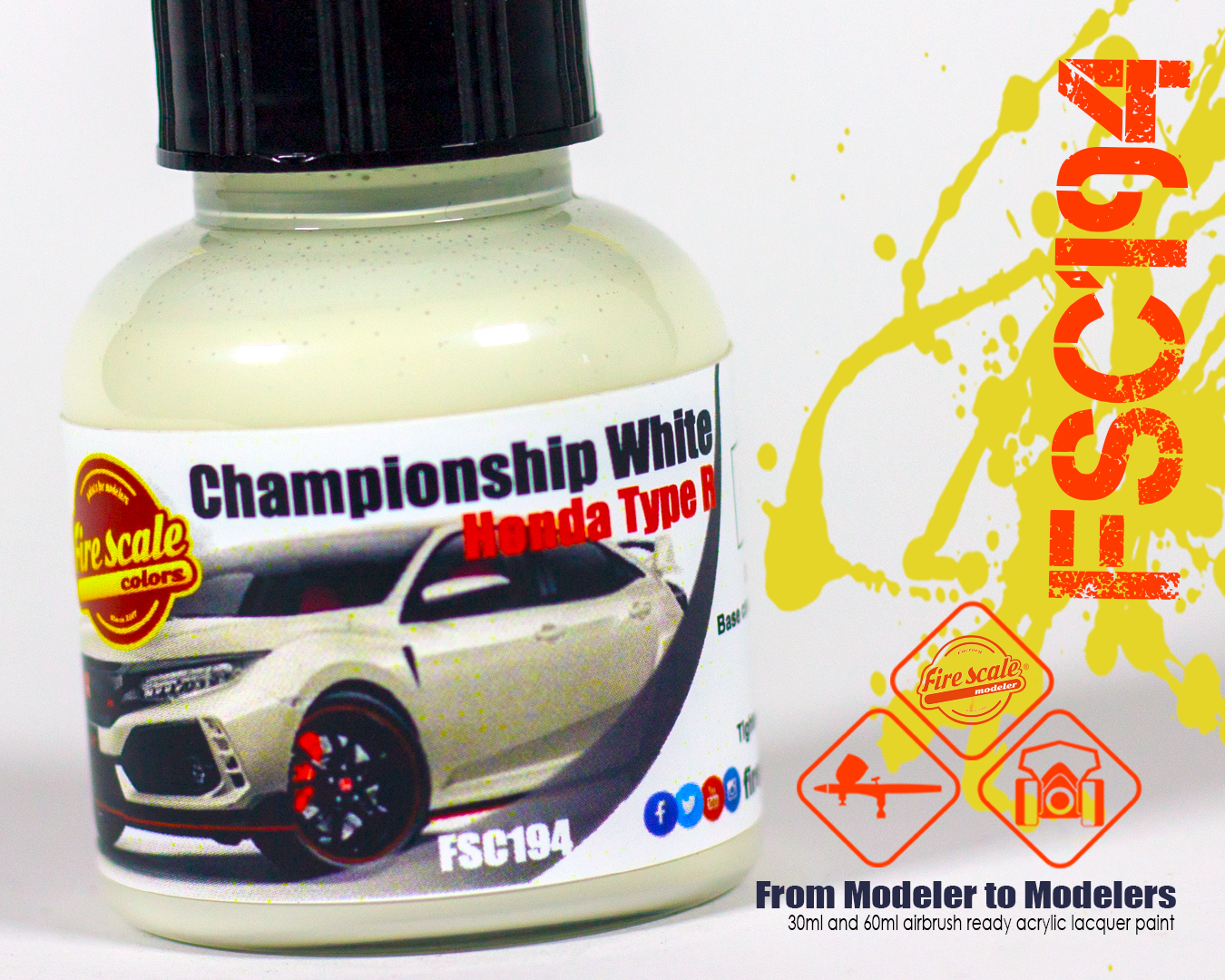 Paint Color Racing White Championship White Honda Type R