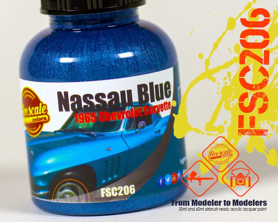 Nassau Blue Chervolet Corvette 1