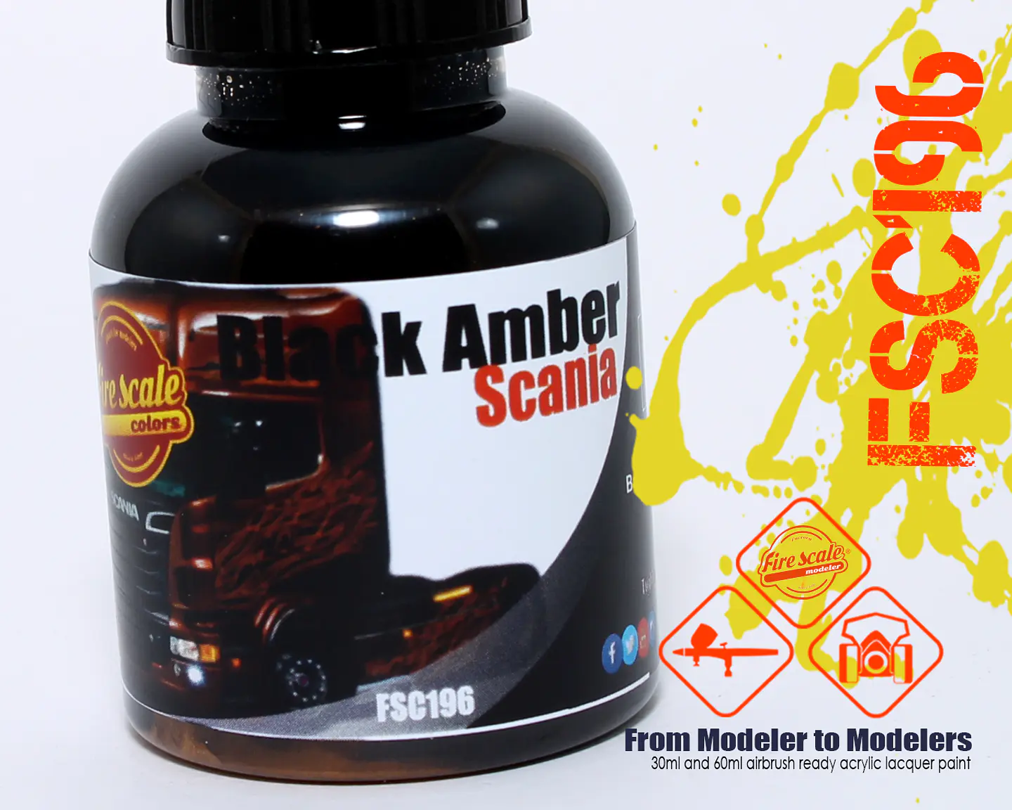 Black Amber Scania Truck 1