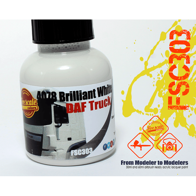 4078 Brilliant White DAF Truck 1