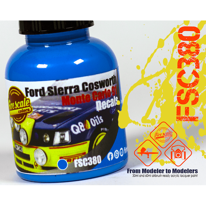 Ford Sierra Cosworth 4x4 Monte Carlo 91 - Light Blue 2