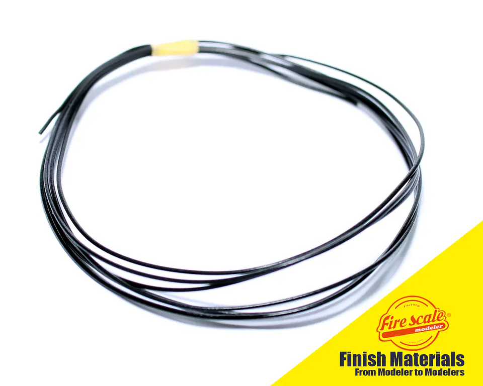 Black Cable Outer Dia 0.5mm 1